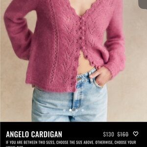 Sezane Angelo Cardigan Peony - Size S